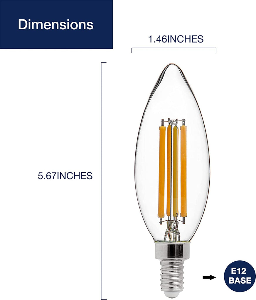 Led B13 Profile B13 E12 LED Candelabra Bulbs CLEAR 60CTN (360-PACK)– FLSNT